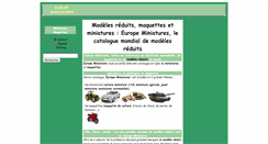 Desktop Screenshot of europe-miniatures.com